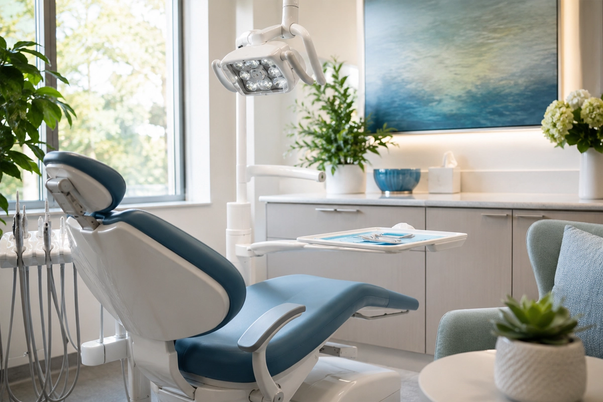 Modern dental office prepared for a comfortable first visit